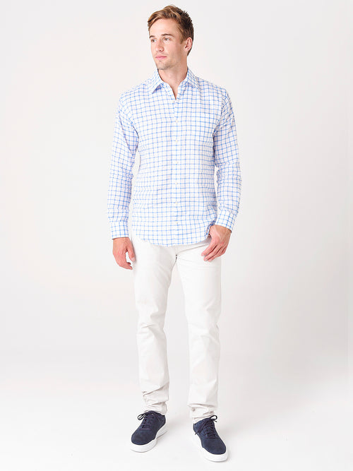 Peter Millar Crown Men's Nelson Linen-Blend Sport Shirt