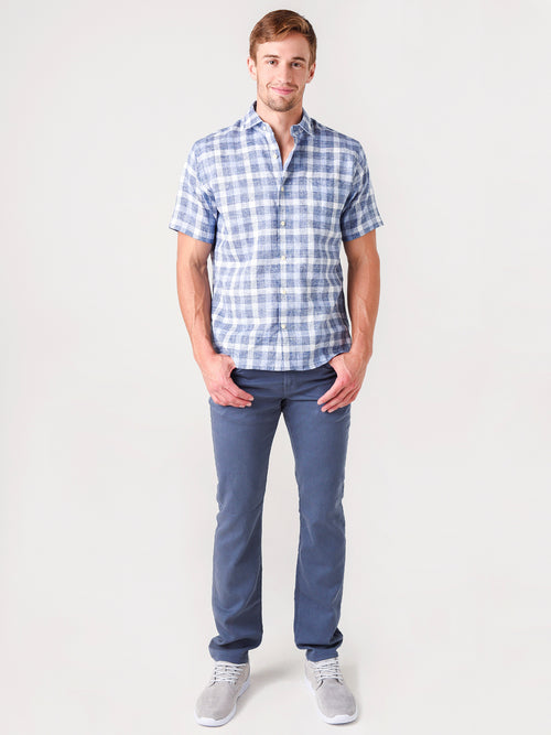 Peter Millar Crown Soft Men's Gingham Short-Sleeve Sport Shirt