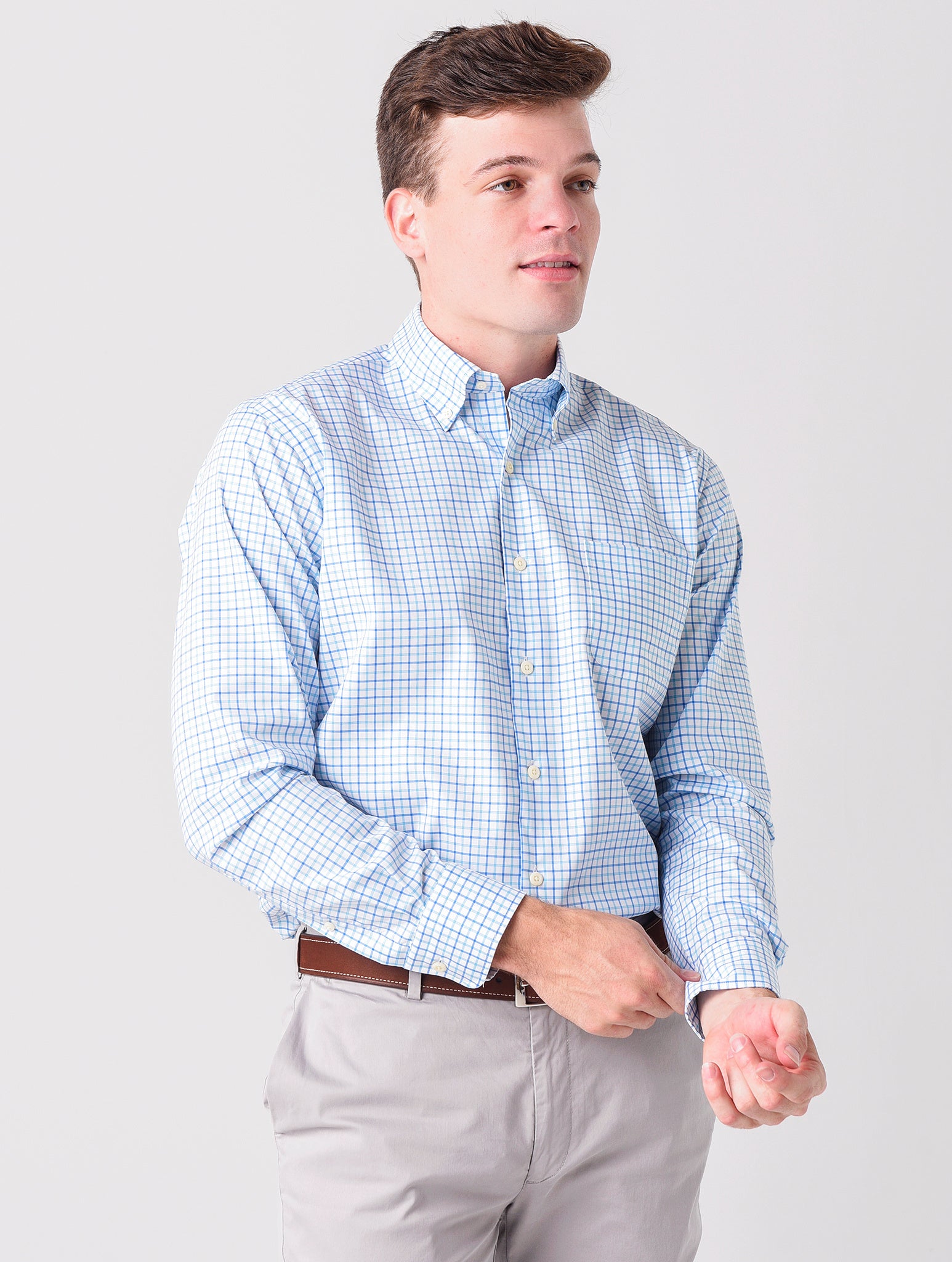 Peter Millar Crown Men's Ease Royce Sport Shirt - Saint Bernard