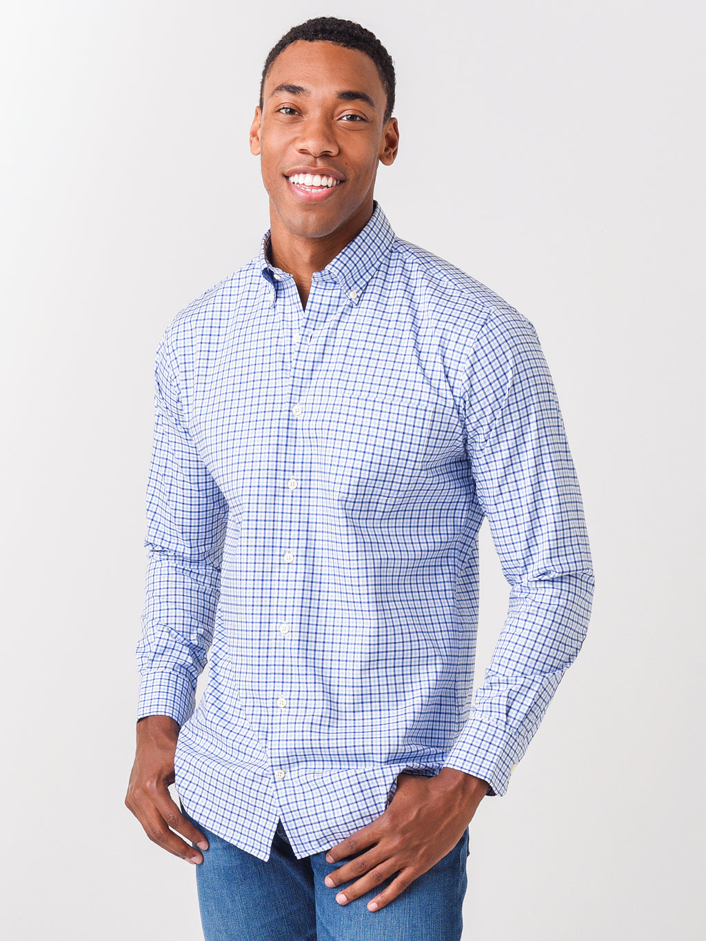 Peter Millar Crown Men's Crown Ease Platte Sport Shirt - Saint Bernard