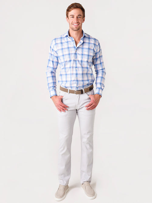 Peter Millar Crown Men's Milo Cotton-Blend Sport Shirt