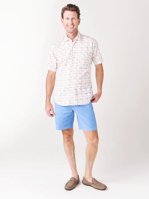 Peter Millar Seaside Paradise Cotton-Blend Sport Shirt