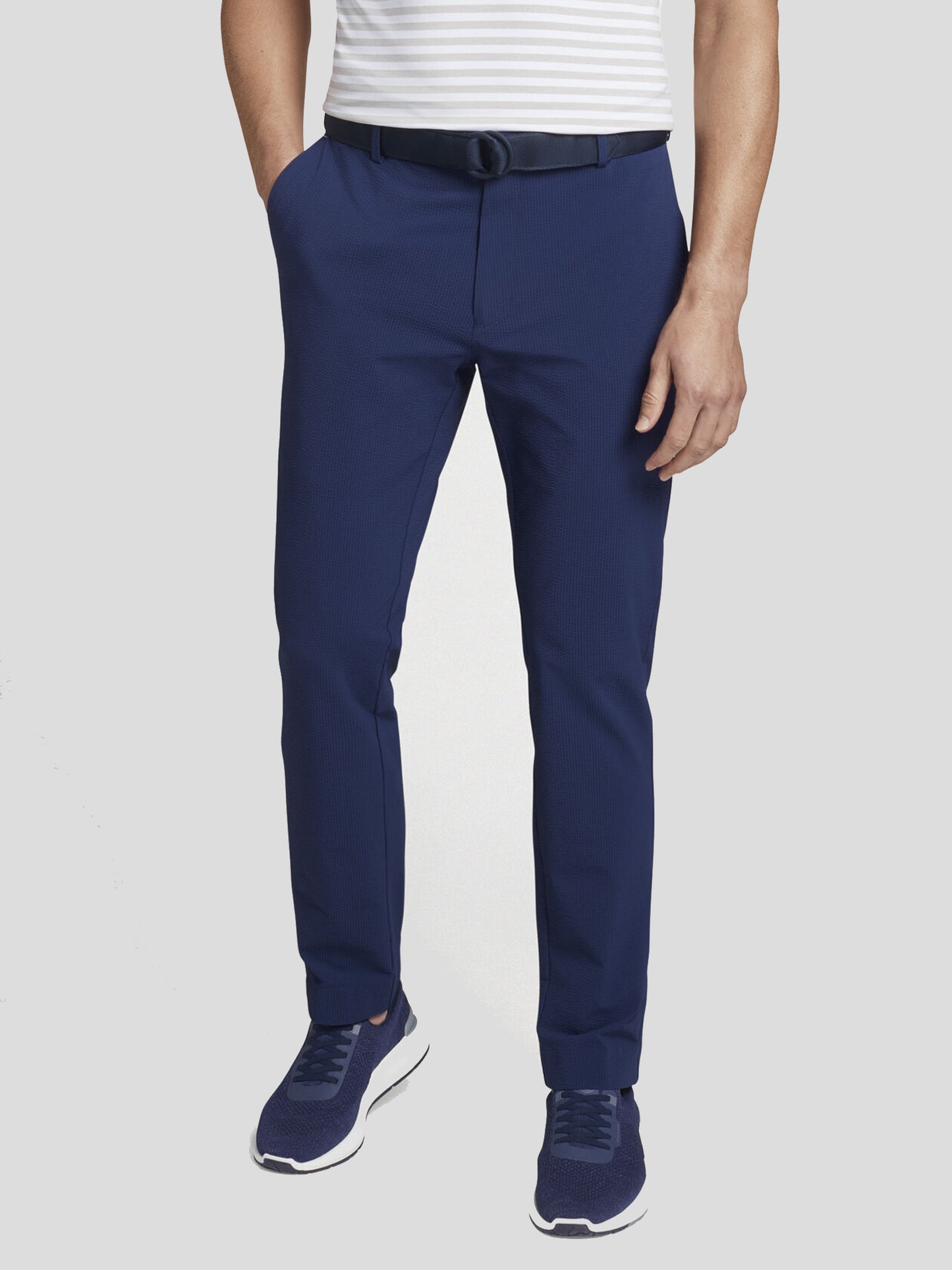 Peter Millar Crown Crafted Men's Matlock Seersucker Performance Pant - Saint Bernard