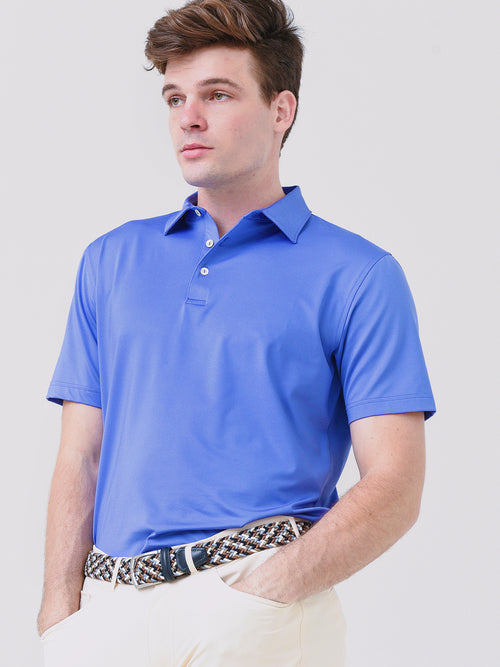 Peter Millar Crown Sport Men's Solid Performance Polo