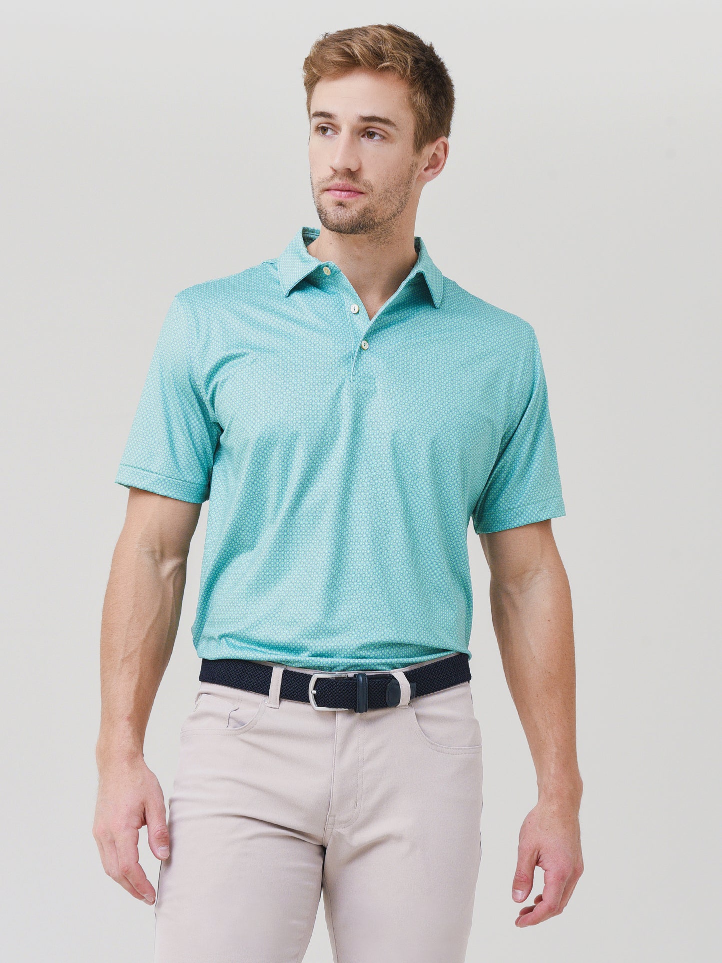 Peter Millar Crown Sport Men's Dolly Performance Jersey Polo - Saint Bernard
