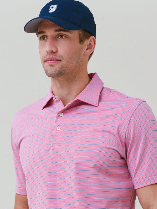 Peter Millar Crown Sport Men's Drum Performance Jersey Polo