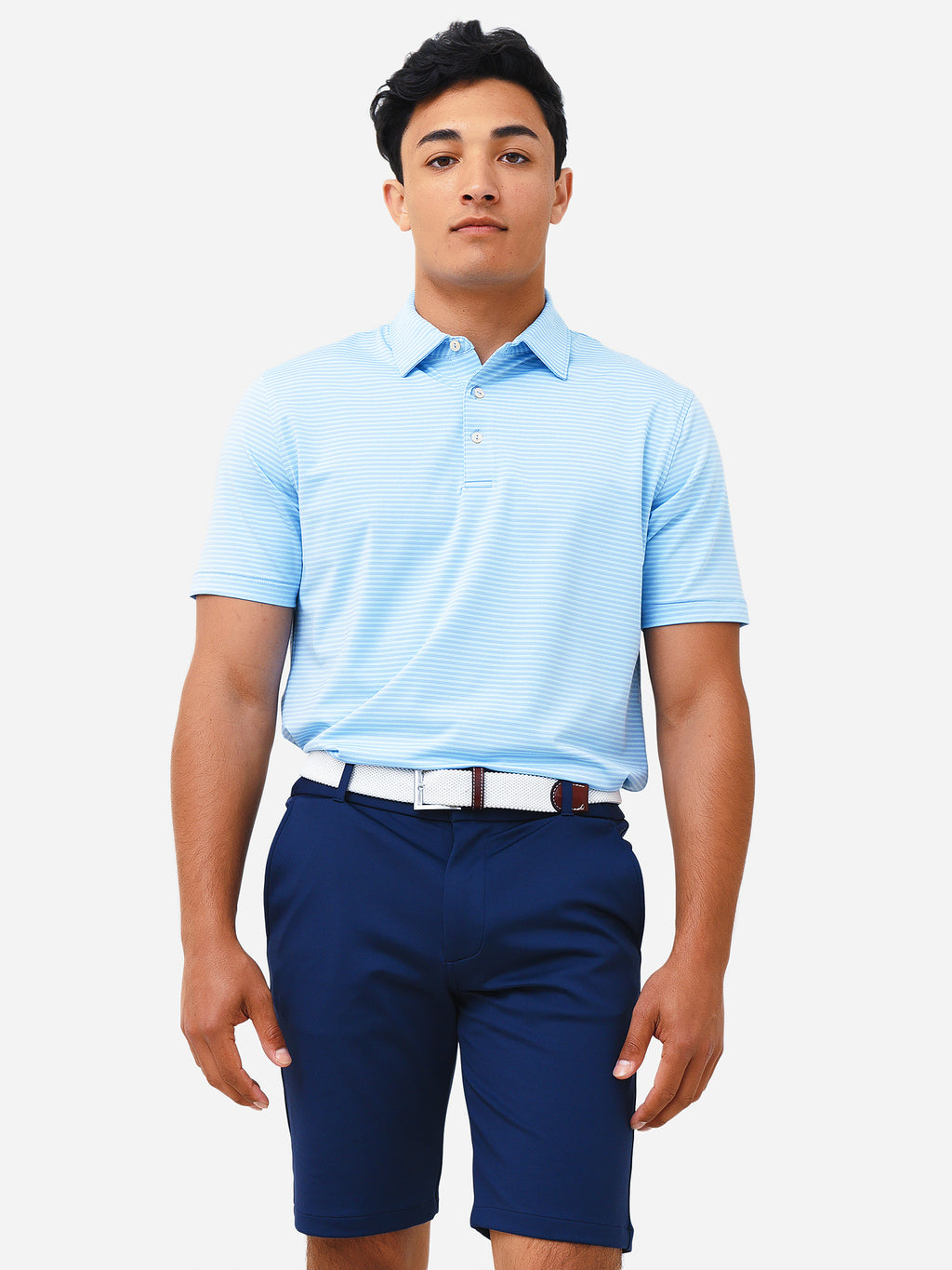 Peter Millar Crown Sport Men's Buoy Performance Jersey Polo - Saint Bernard
