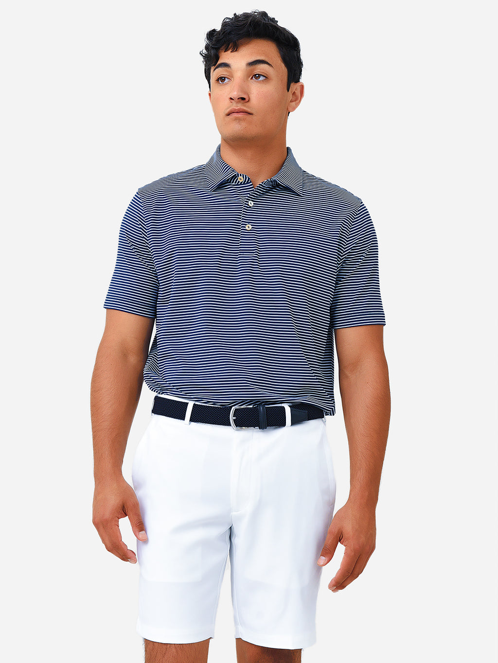 Peter Millar Crown Sport Men's Buoy Performance Jersey Polo - Saint Bernard