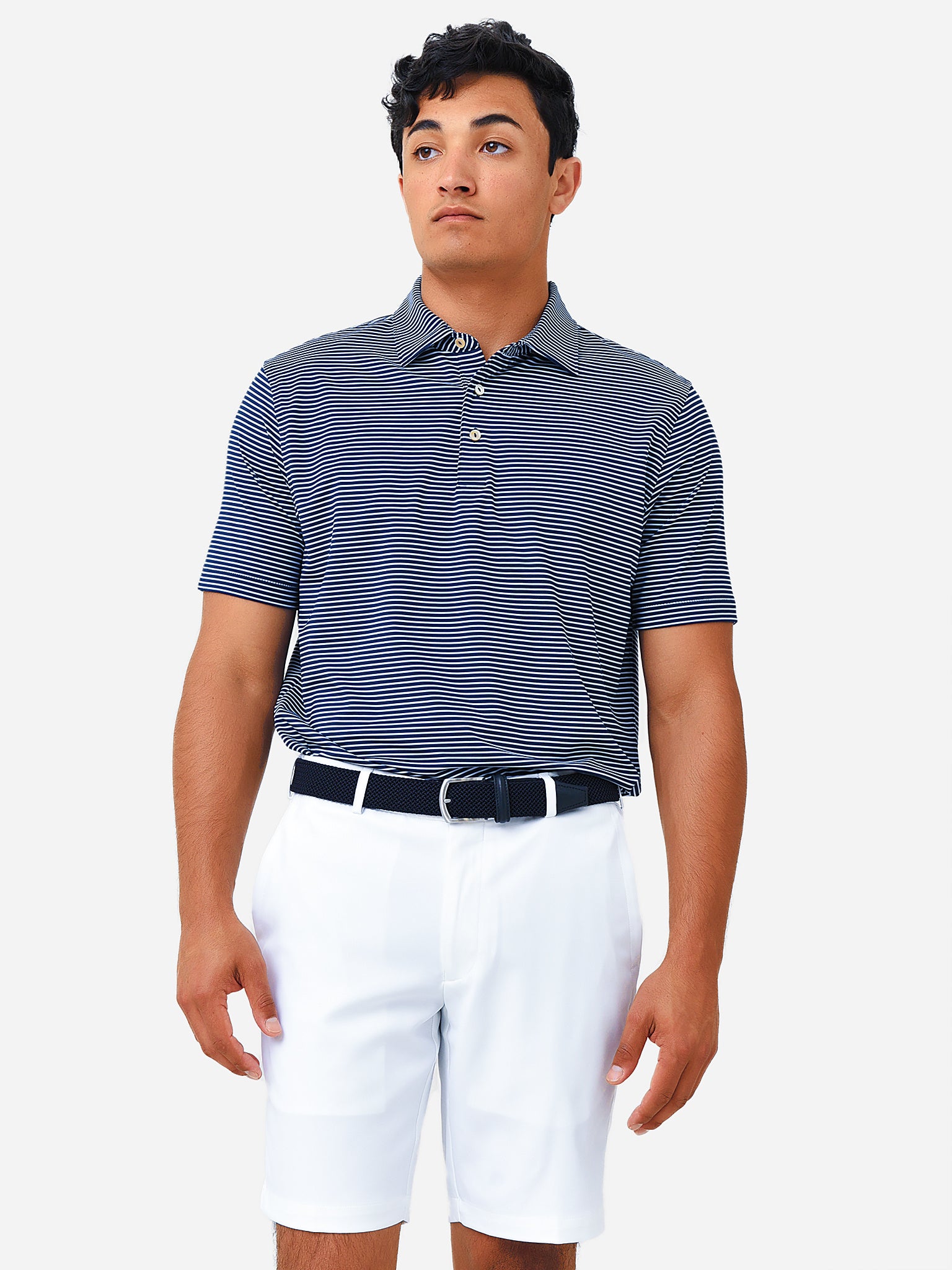 Peter Millar Crown Sport Men's Buoy Performance Jersey Polo - Saint Bernard