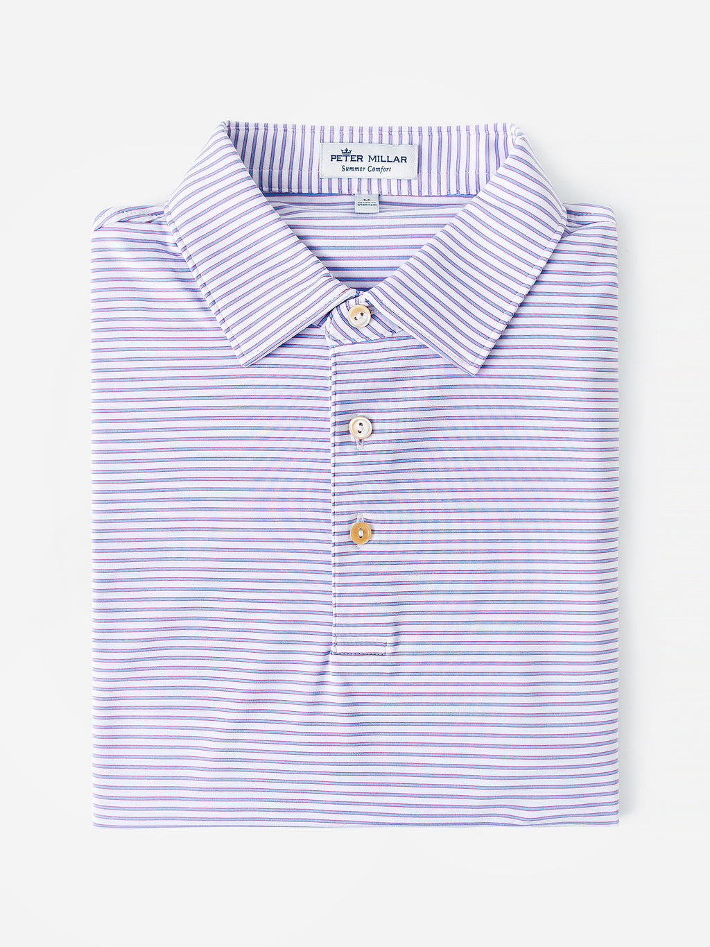 Peter Millar Crown Sport Men's Buoy Performance Jersey Polo - Saint Bernard