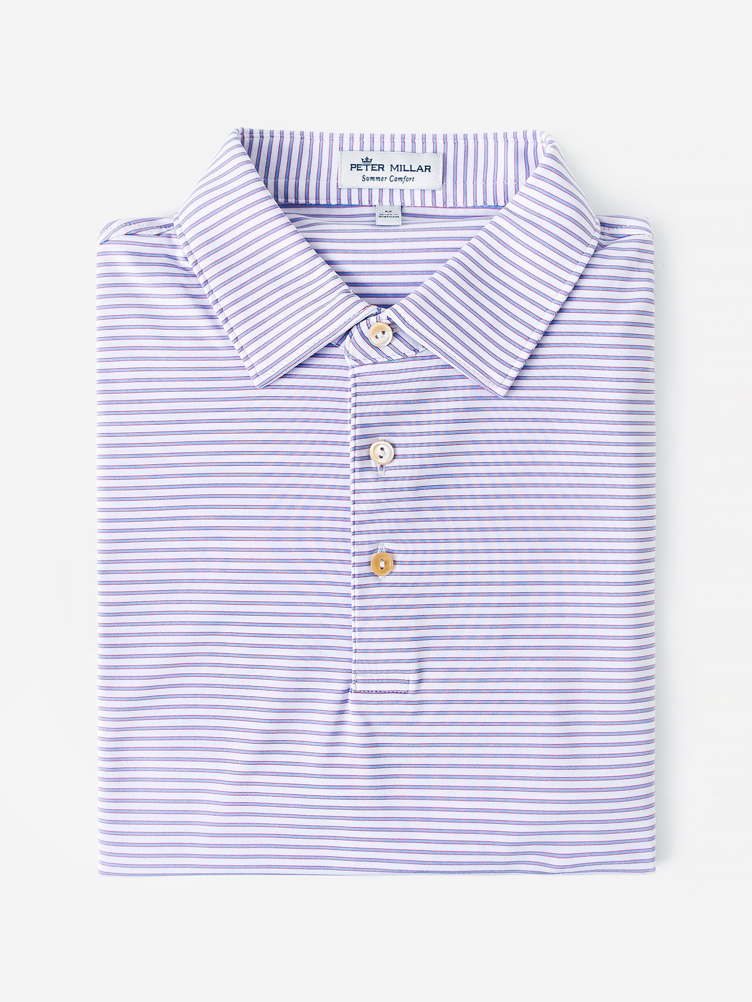 Peter Millar Crown Sport Men's Buoy Performance Jersey Polo - Saint Bernard