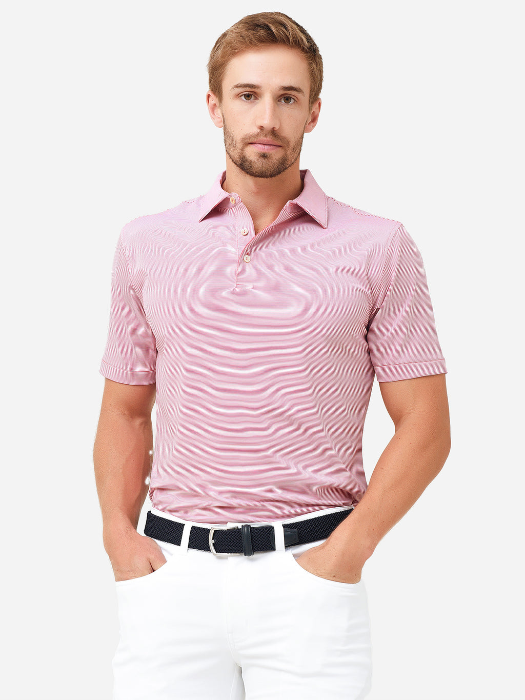 Peter Millar Crown Sport Men's Jubilee Performance Jersey Polo - Saint Bernard