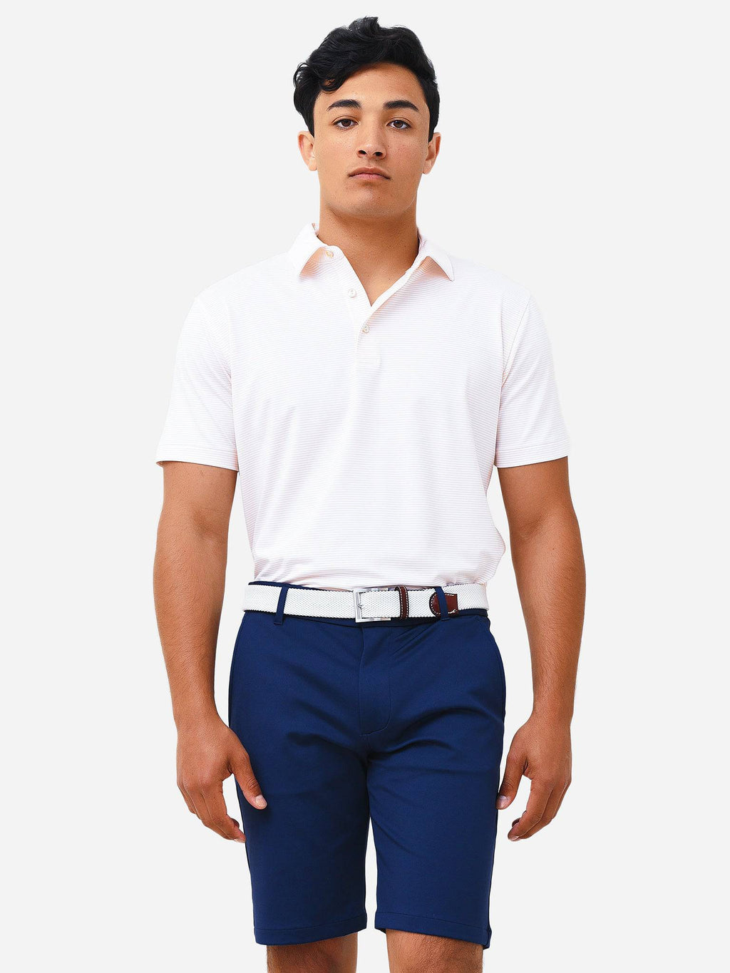 Peter Millar Crown Sport Men's Halford Performance Jersey Polo - Saint Bernard
