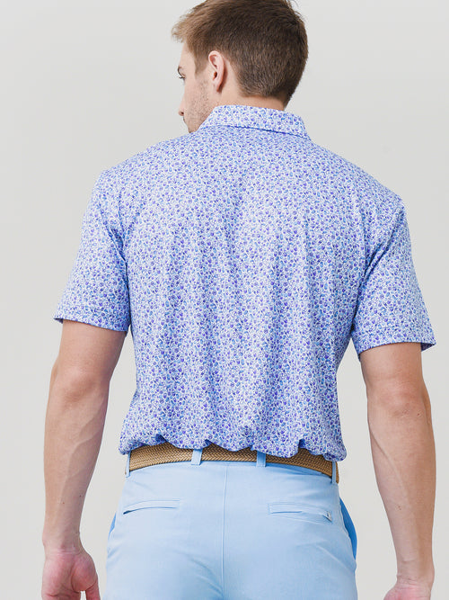 Peter Millar Crown Sport Men's Dazed & Transfused Performance Jersey Polo