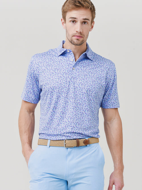 Peter Millar Crown Sport Men's Dazed & Transfused Performance Jersey Polo
