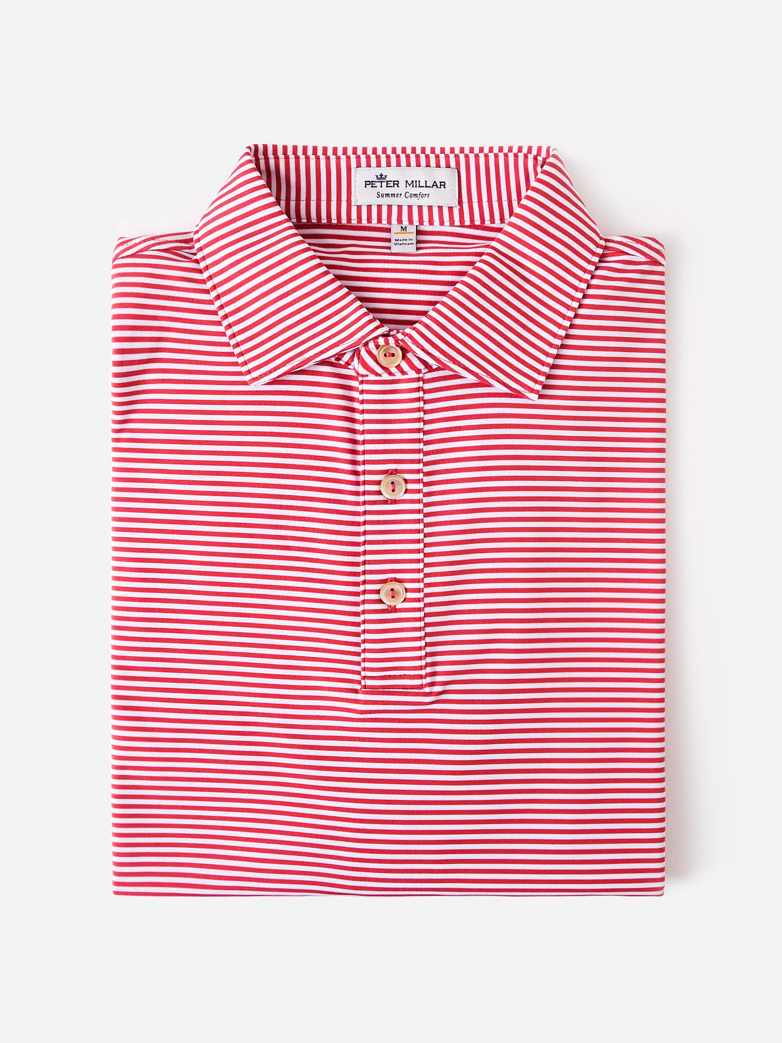 Peter Millar Crown Sport Men's Current Performance Jersey Polo - Saint Bernard