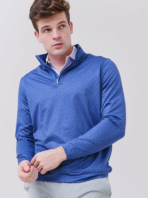 Peter Millar Crown Sport Men's Perth Carts Performance Quarter Zip