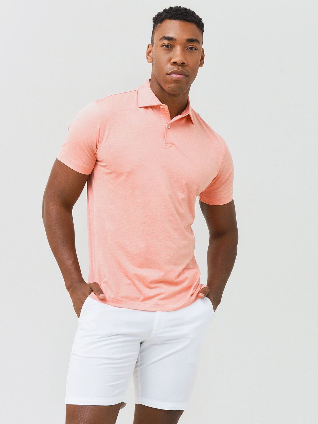 Peter Millar Crown Crafted Men's Solid Performance Jersey Polo - Saint Bernard