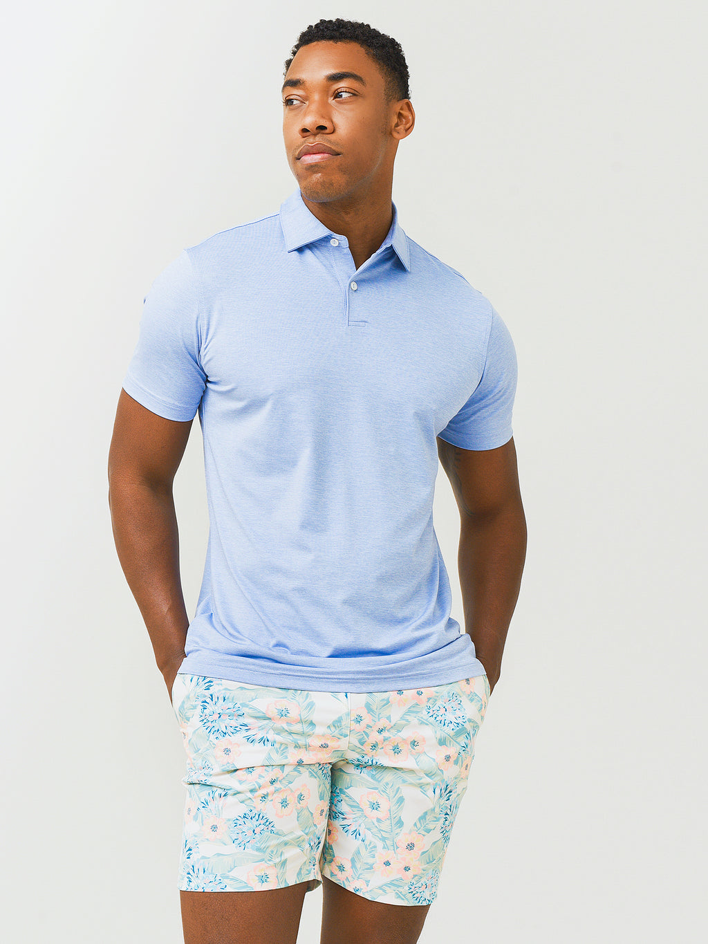 Peter Millar Crown Crafted Men's Solid Performance Jersey Polo - Saint Bernard