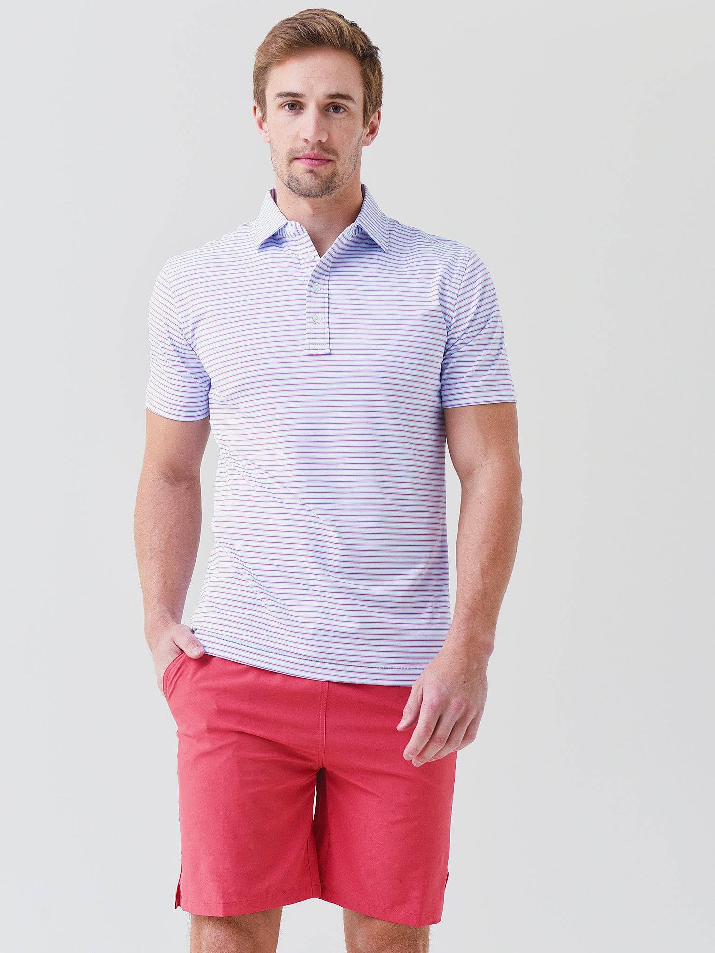 Peter Millar Crown Crafted Men's Music Performance Jersey Polo - Saint Bernard