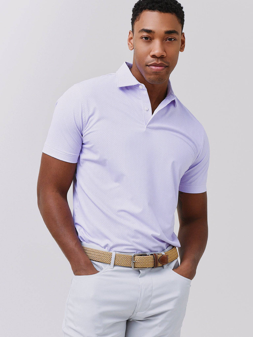 Peter Millar Crown Crafted Men's Harmony Performance Jersey Polo - Saint Bernard