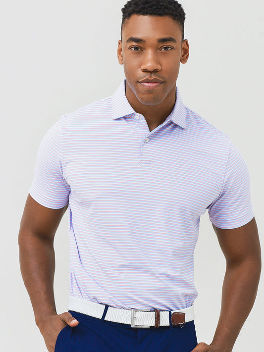 Peter Millar Crown Crafted Men's Spiral Performance Jersey Polo