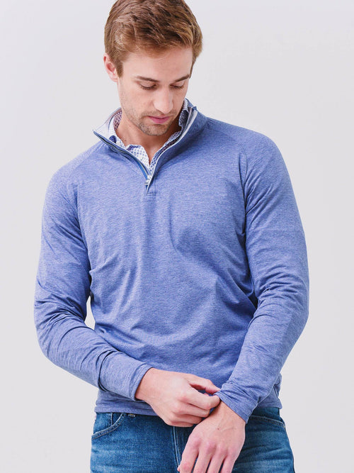 Peter Millar Crown Crafted Men's Stealth Performance Quarter-Zip
