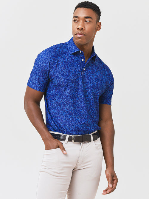 Peter Millar Crown Sport Men's Eaves Performance Mesh Polo