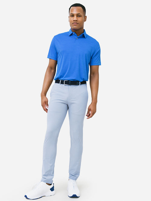 Peter Millar Crown Sport Men's Featherweight Melange Polo