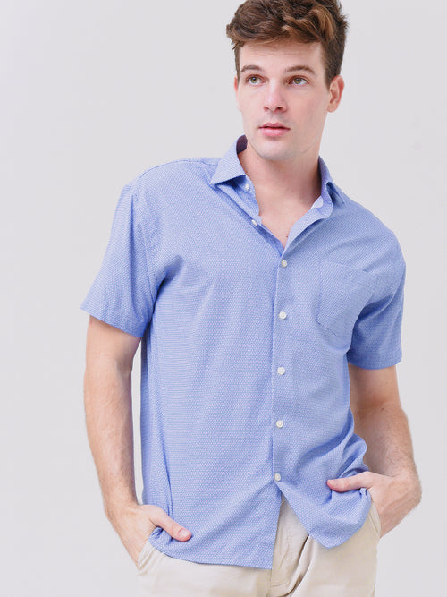 Peter Millar Crown Sport Men's Coryell Performance Poplin Sport Shirt