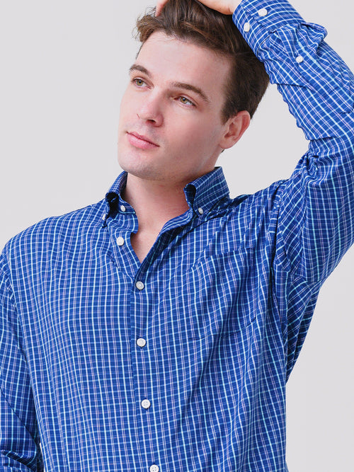 Peter Millar Crown Sport Men's Willacy Performance Twill Sport Shirt