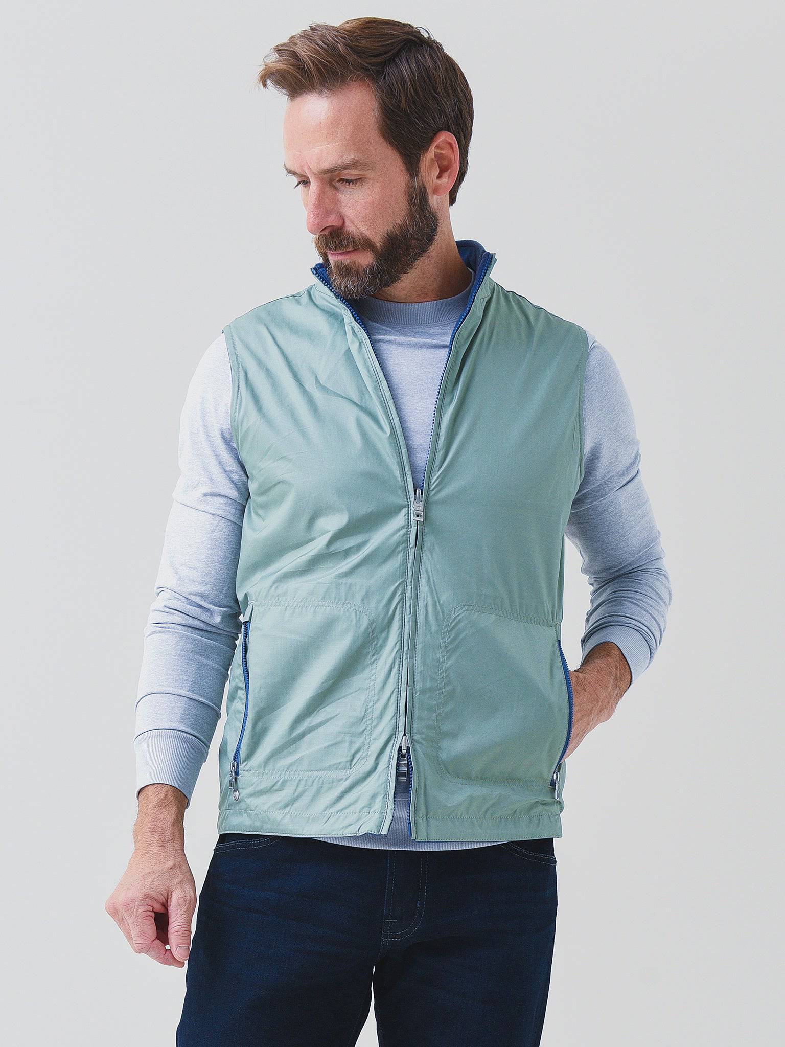 Peter Millar Crown Crafted Men's Thermal Block Reversible Vest