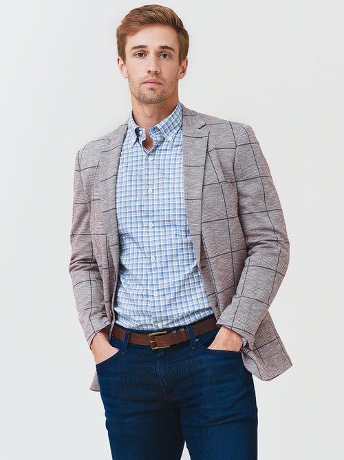 Peter Millar Crown Men's Playa Plaid Soft Jacket