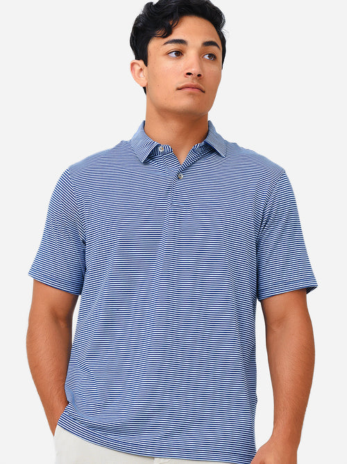 Peter Millar Seaside Men's Drirelease® Natural Touch Gaffer's Stripe Polo
