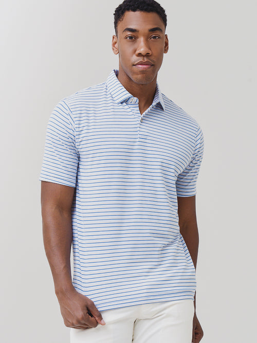 Peter Millar Seaside Men's Drirelease® Natural Touch Surf Stripe Polo