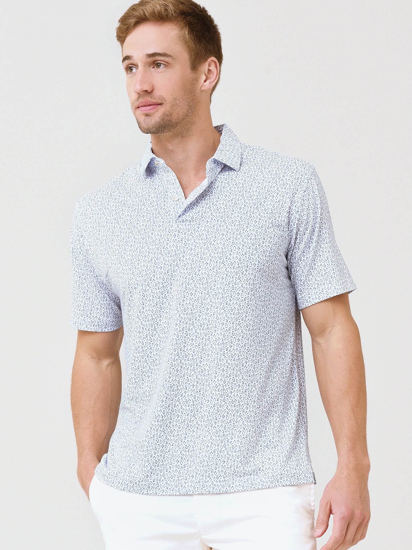 Peter Millar Seaside Men's Drirelease® Natural Touch Penguins Polo
