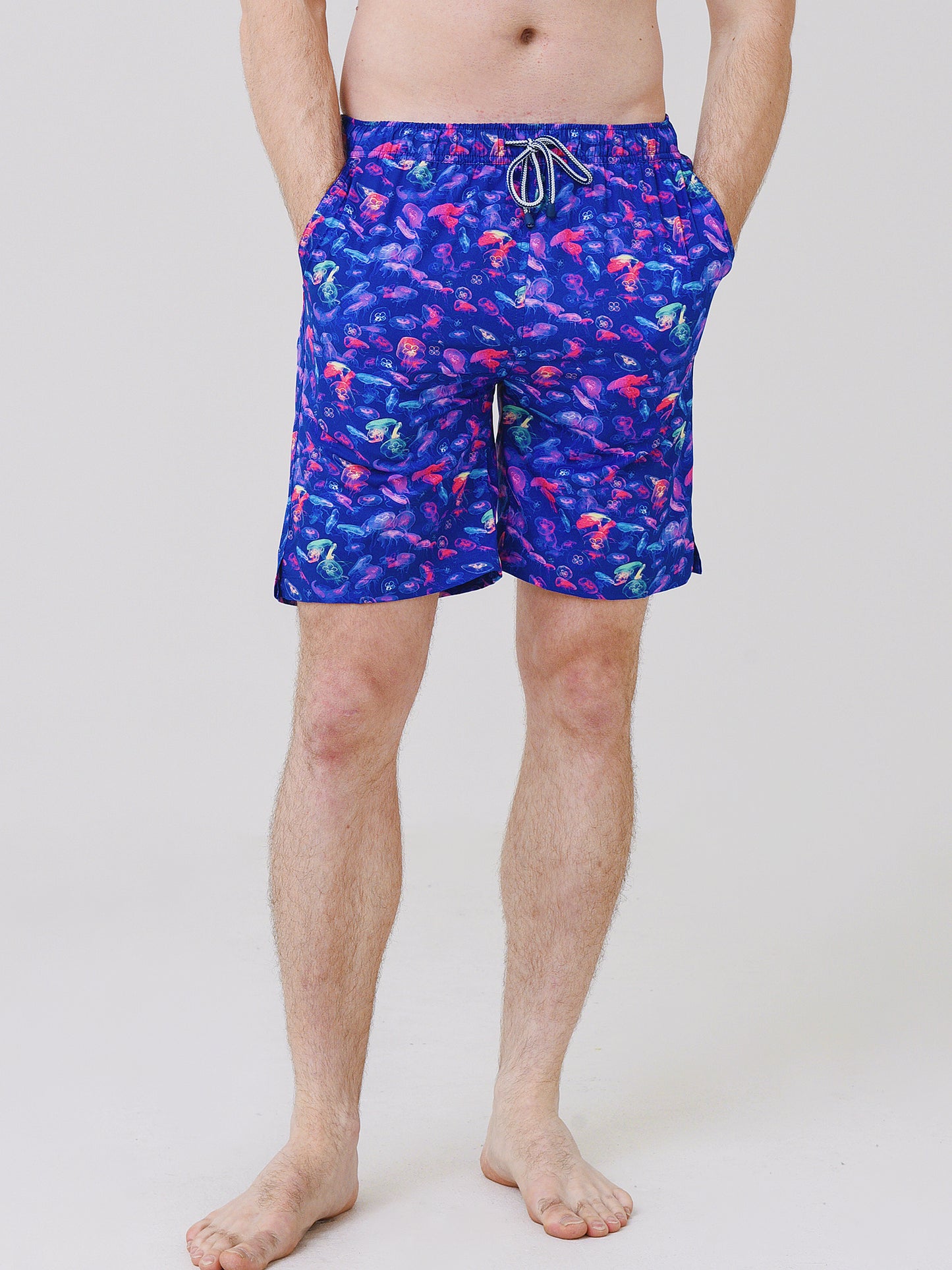 Peter Millar Seaside Men's Moon Jellies Swim Trunk - Saint Bernard