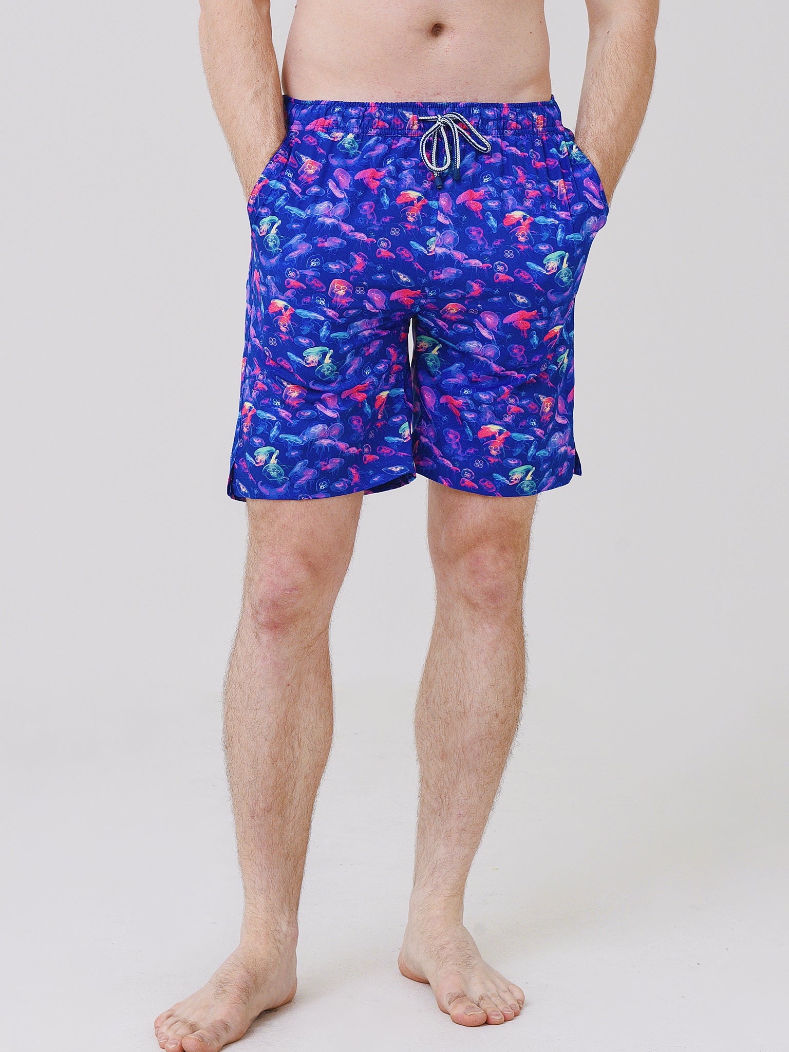 Peter Millar Seaside Men's Moon Jellies Swim Trunk - Saint Bernard