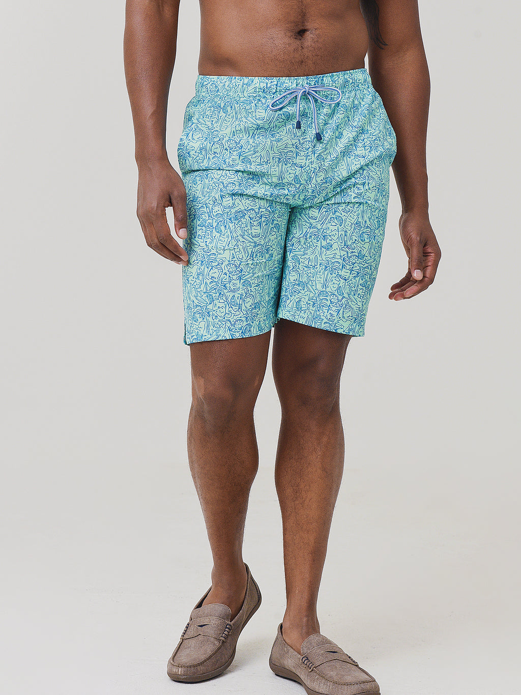 Peter Millar Seaside Men's Long Island Ice Tea Swim Trunk - Saint Bernard