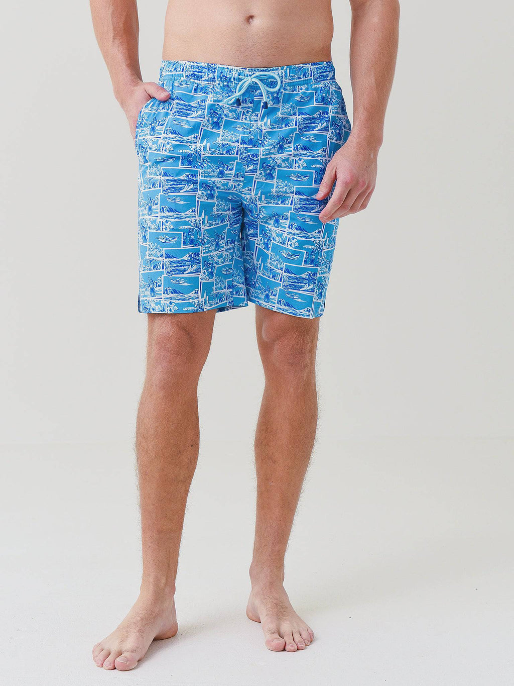 Peter Millar Seaside Men's The Hi Life Swim Trunk - Saint Bernard