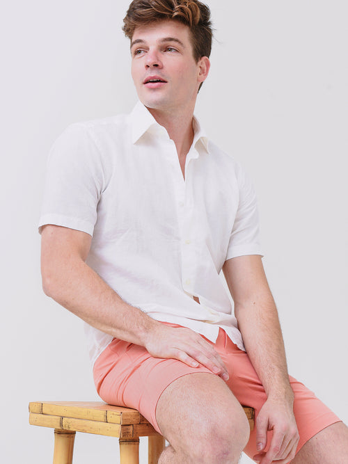 Peter Millar Collection Men's Gull Cotton-Blend Sport Shirt