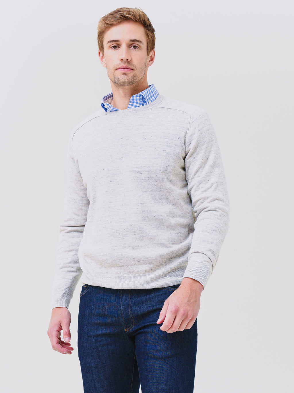 Peter Millar Collection Men's Port Saddle Shoulder Crew - Saint Bernard
