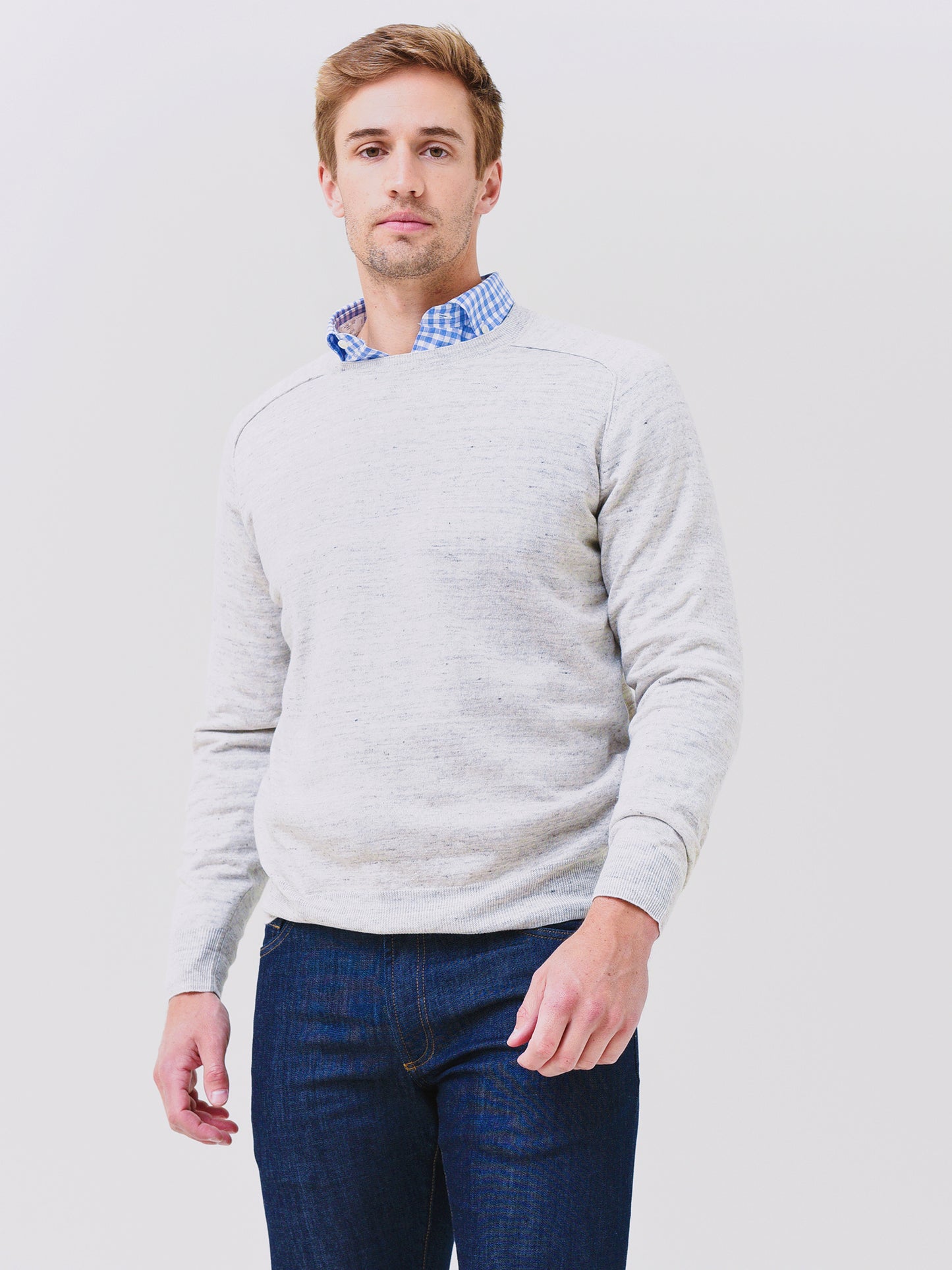 Peter Millar Collection Men's Port Saddle Shoulder Crew - Saint Bernard