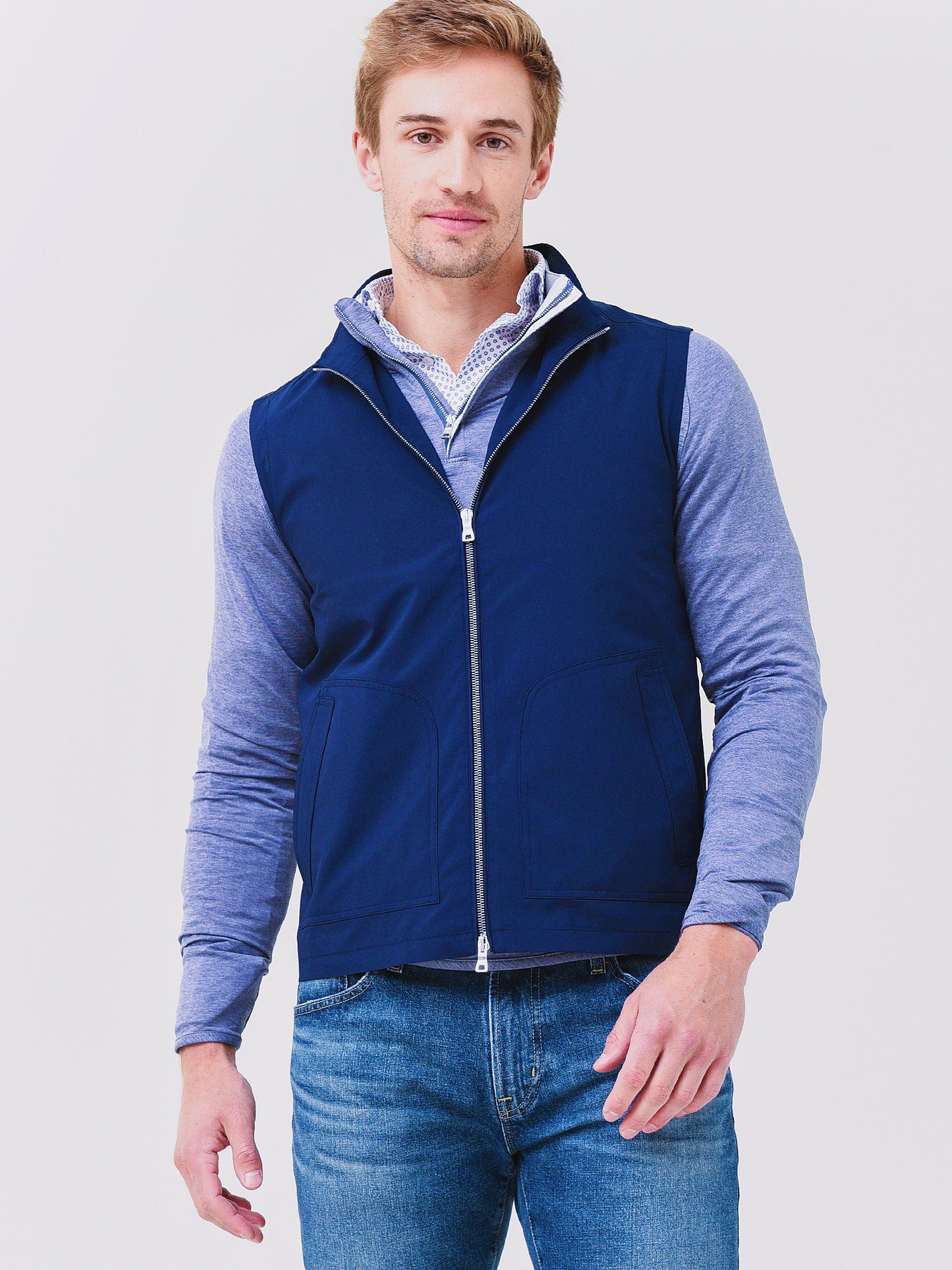 Peter Millar Collection Men's Excursionist Flex Maritime Vest - Saint Bernard