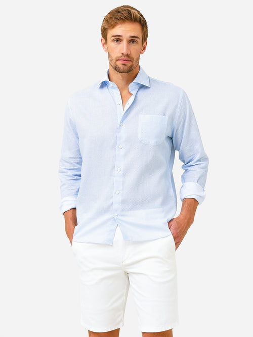 Peter Millar Crown Men's Tolland Linen-Blend Sport Shirt