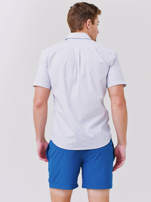 Peter Millar Crown Men's Citrus Slice Cotton-Stretch Sport Shirt