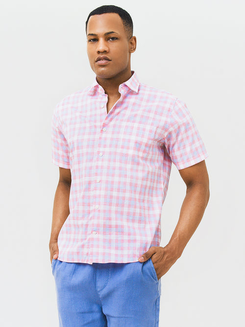 Peter Millar Crown Men's Lawrence Crown Vintage Cotton-Stretch Sport Shirt