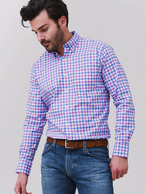 Peter Millar Crown Men's Cortland Crown Lite Cotton-Stretch Sport Shirt