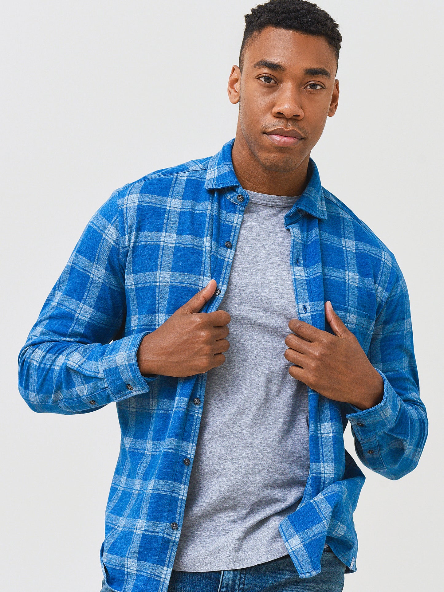 Peter Millar Seaside Men's Larimer Knit Button-Down Shirt - Saint Bernard