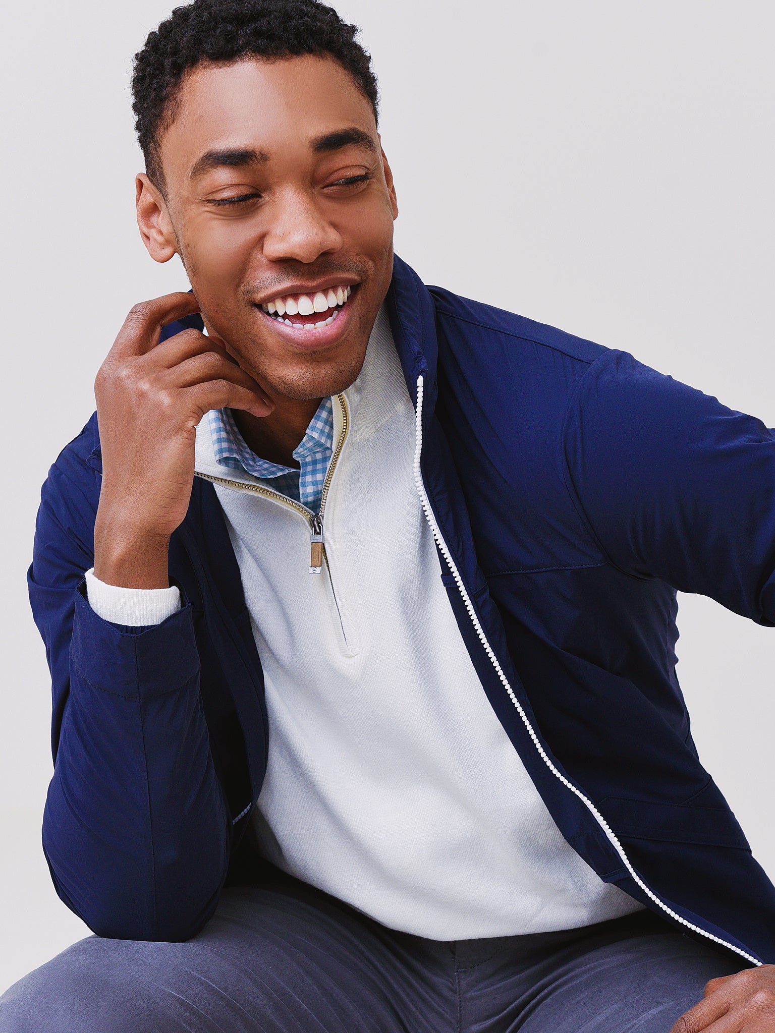 Peter Millar Crown Men's Sailing Windbreaker - Saint Bernard